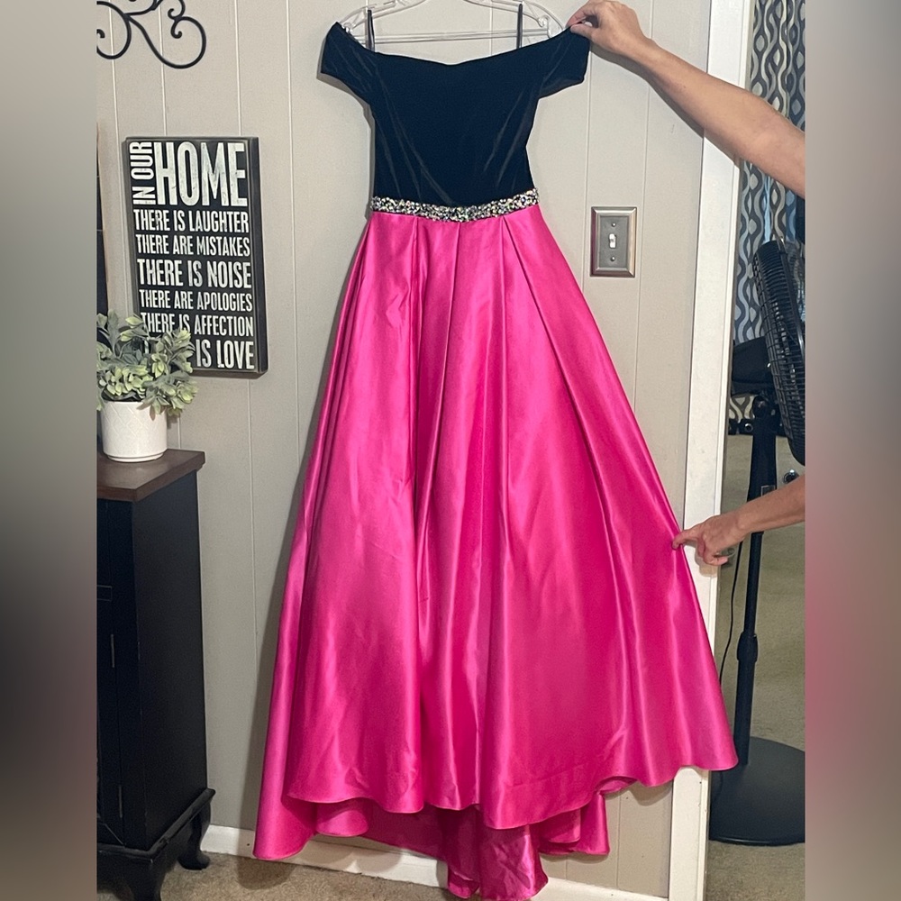 Tiffany Velvet and Satin Ballgown